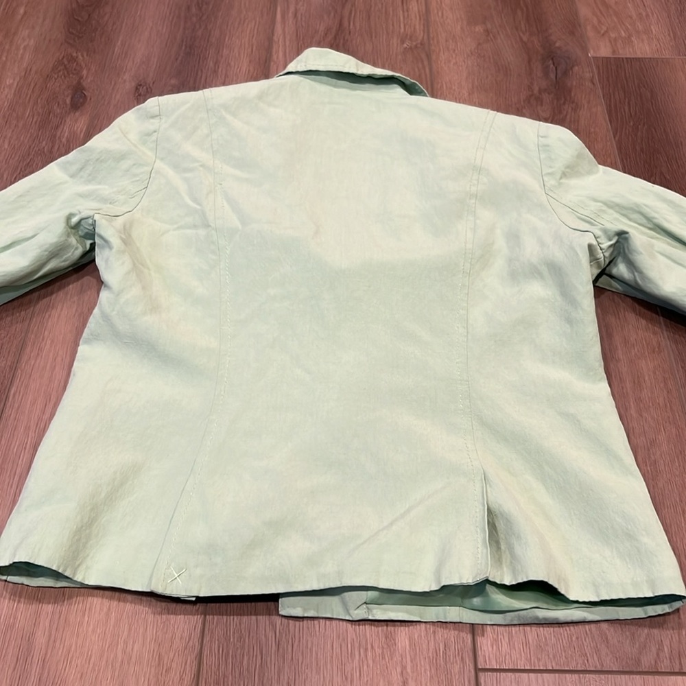 Coldwater Creek Seafoam Green Business Jacket Petite Small Office - Picture 9 of 11